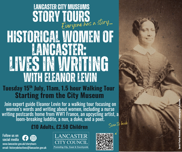 poster with same info as this page and photo of black or mixed-race woman in an elaborate Victorian outfit.
